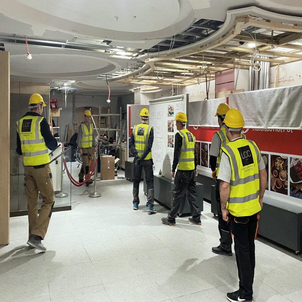 Construction services for commercial fit out project