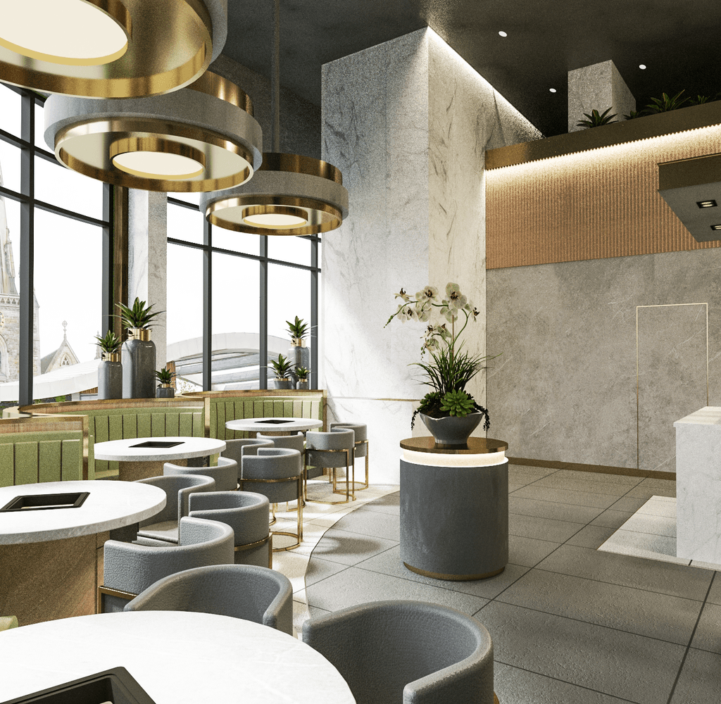 Architectural design services for commercial restaurant interiors
