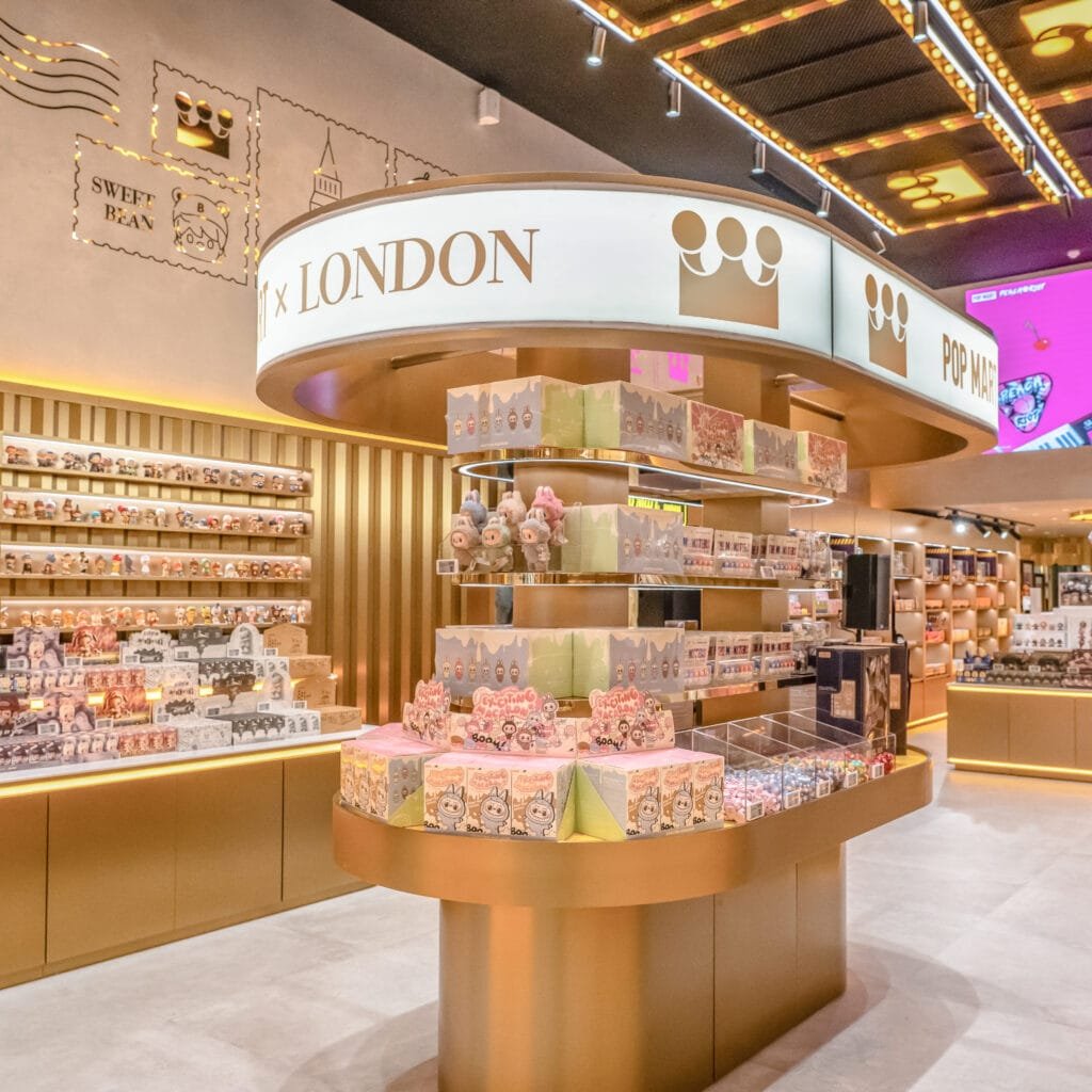 POP MART retail fit out and design and build project in London