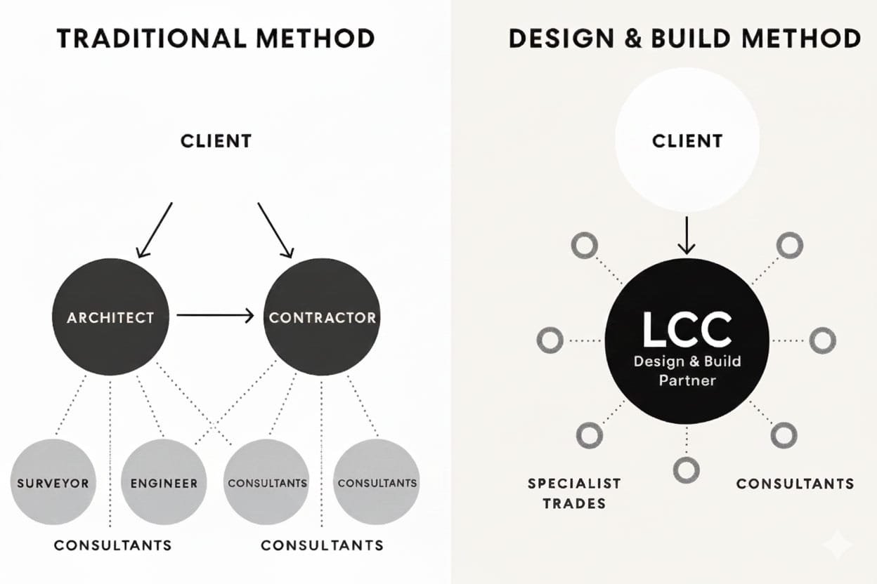 Different between design and build