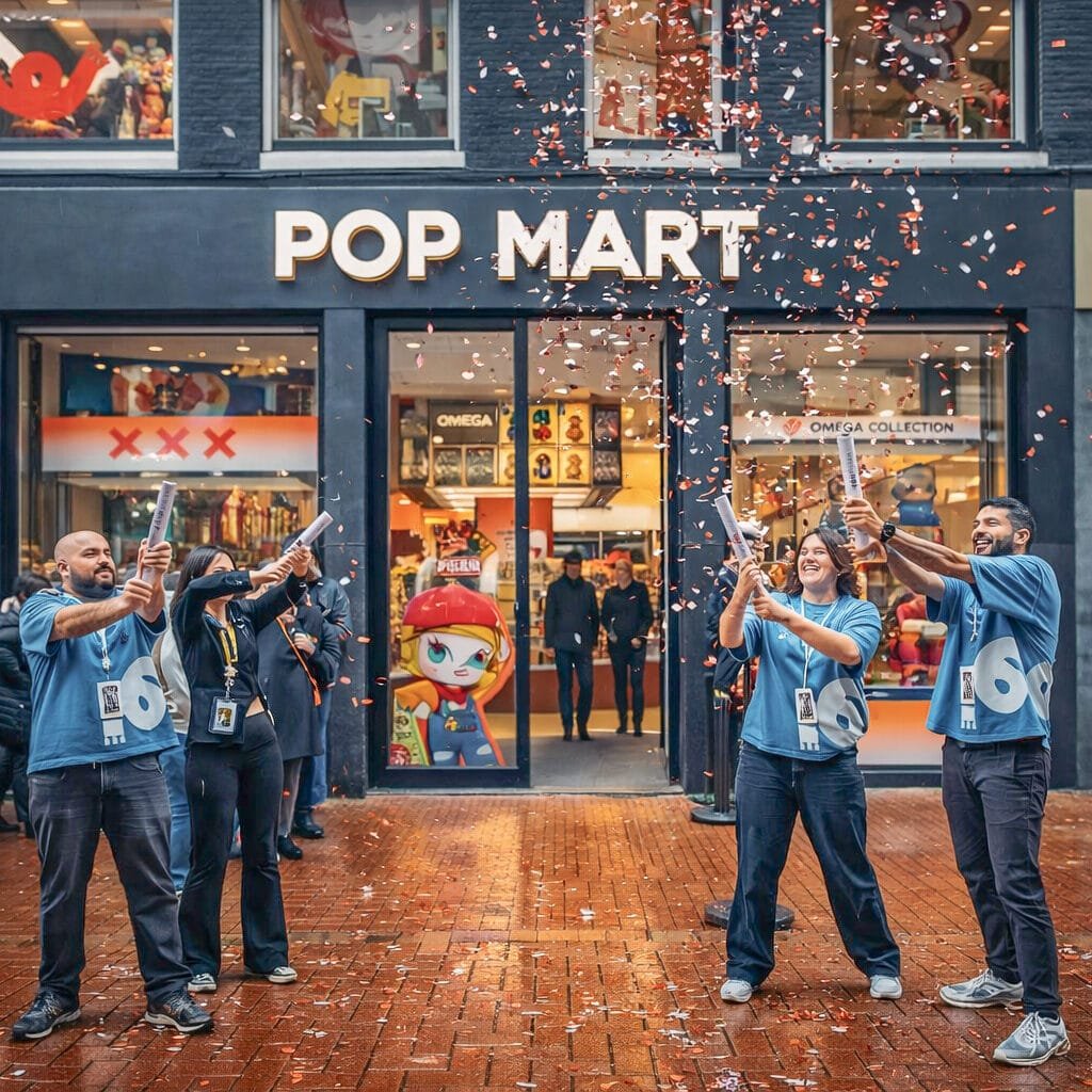 POP MART Amsterdam retail store fit-out by LCC – view 3