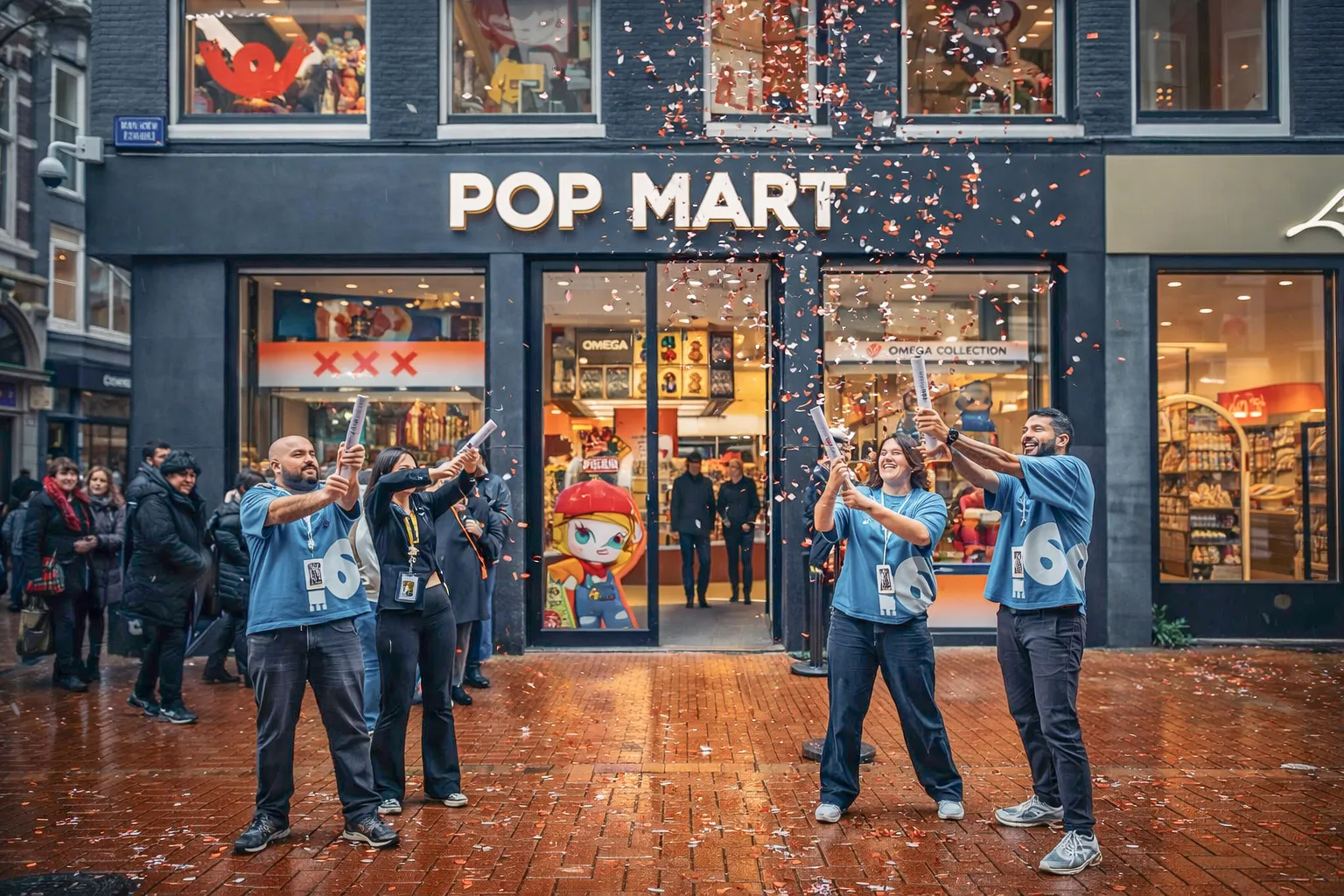 POP MART Amsterdam store opening – fit-out by LCC