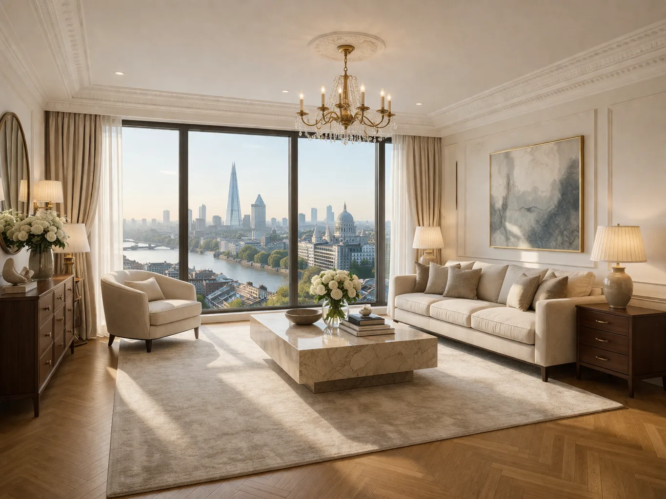 Luxury Residential Fit-out, City of London – project photo by LCC